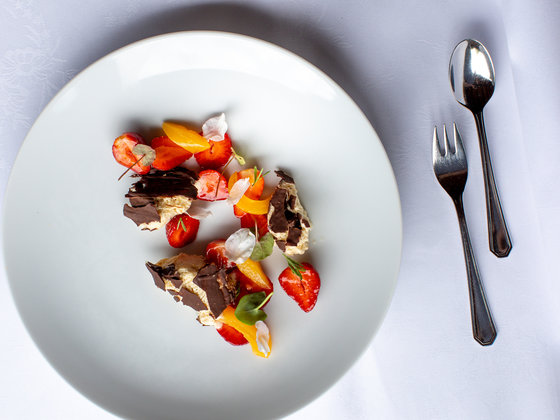 Sweet dessert at Lercher's Restaurant.