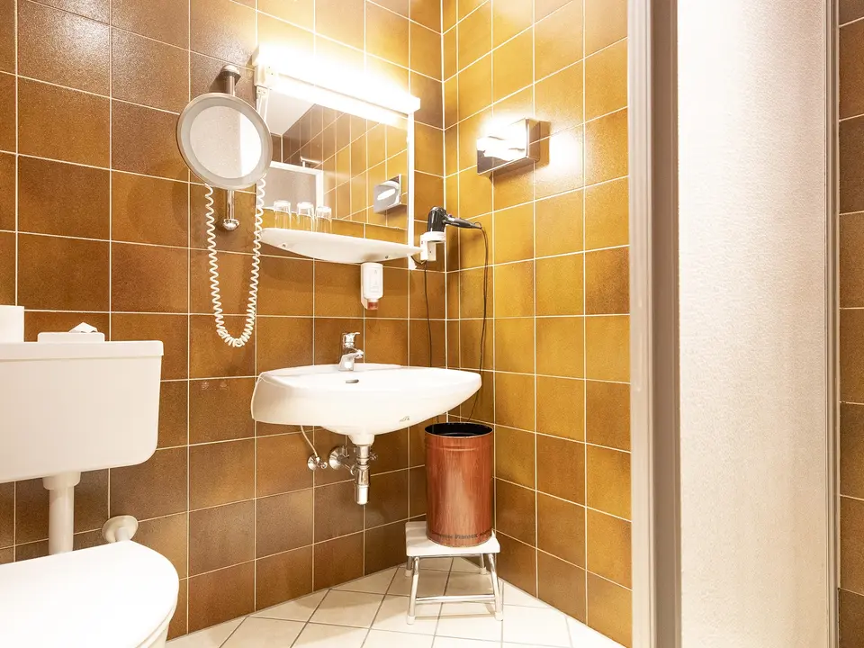 Bathroom in budget garden room 3* 