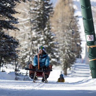 The toboggan lift at Hotel Lercher in Styria © Tom Lamm