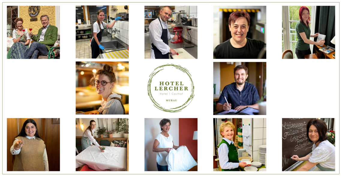 The team at the Murauer Gasthof Hotel Lercher in Styria The team at the Murauer Gasthof Hotel Lercher in Styria