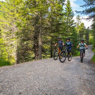 Cycle tour through the woods in Murau. Cycle tour through the woods in Murau.