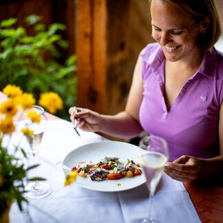 Sweet finale on the terrace at Lercher's Restaurant (c) TVB Murau - Tom Lamm Sweet finale on the terrace at Lercher's Restaurant (c) TVB Murau - Tom Lamm