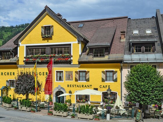 The Murau Gasthof Hotel Lercher in summer