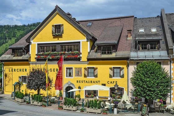 The Murau Gasthof Hotel Lercher in summer