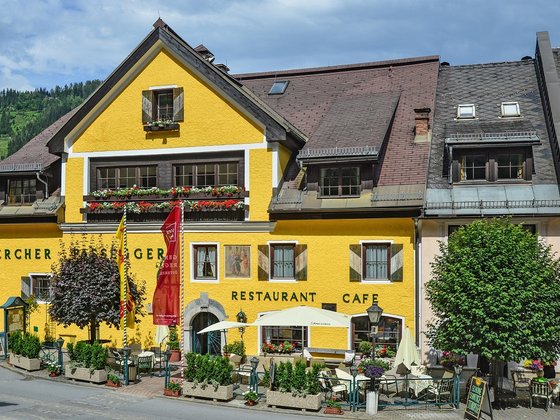 The Murau Gasthof Hotel Lercher in summer