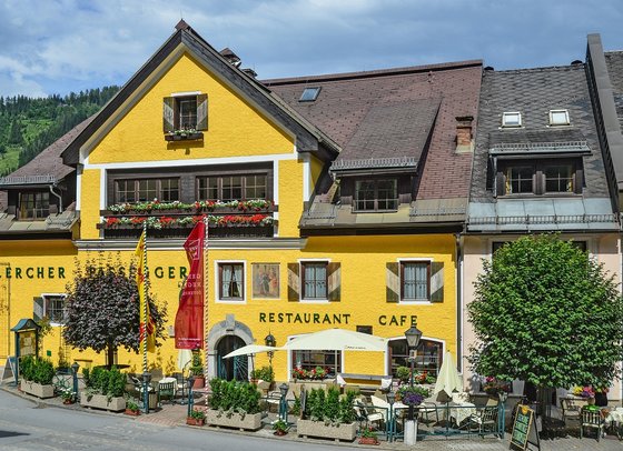 The Murau Gasthof Hotel Lercher in summer