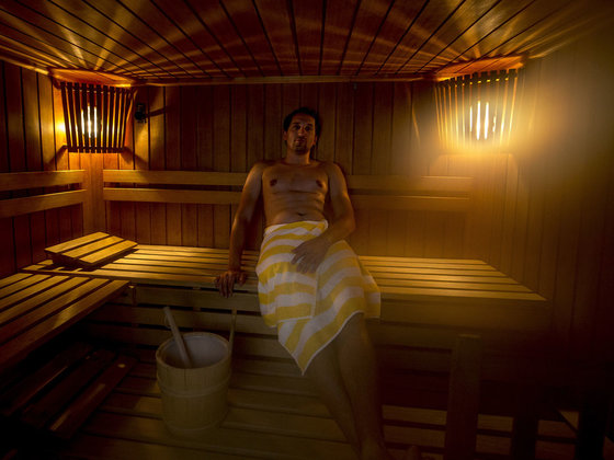 Relaxing sauna at Hotel Lercher