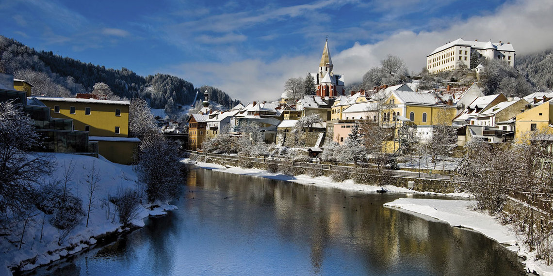 City of Murau in winter in Styria © TVB Murau