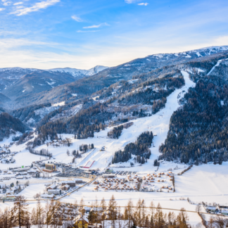 View of the Kreischberg in winter (c) TV Murau | Rene Hochegger. View of the Kreischberg in winter (c) TV Murau | Rene Hochegger.