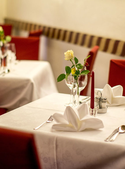 Beautifully set table at Hotel Lercher in Murau Beautifully set table at Hotel Lercher in Murau