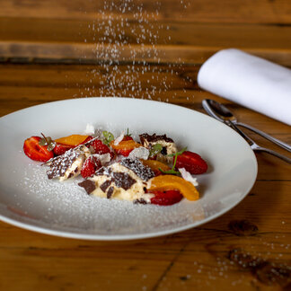 Sweet dessert at Lercher's Restaurant. Sweet dessert at Lercher's Restaurant.