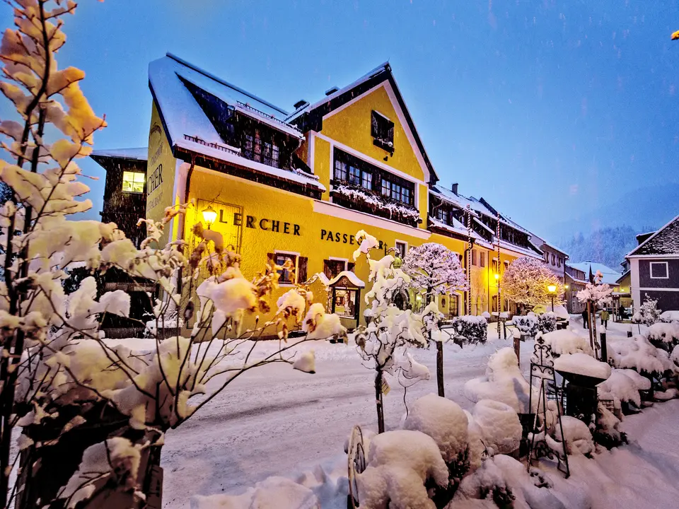 The Murau Gasthof Hotel Lercher in winter